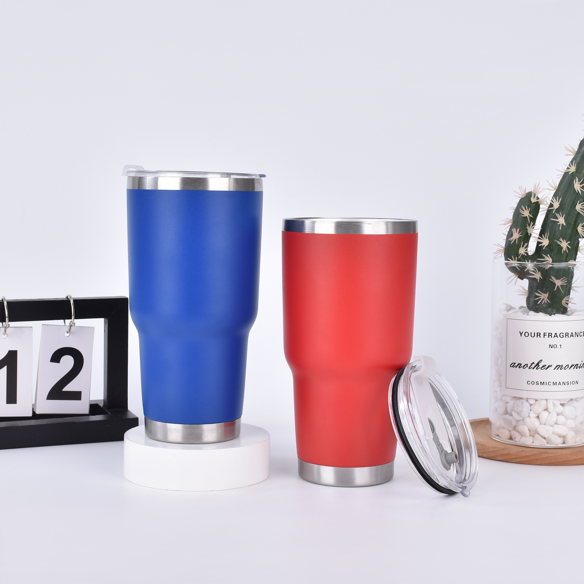 30 oz Stainless Steel Vacuum Bottle, custom water bottle with logo imprint 3