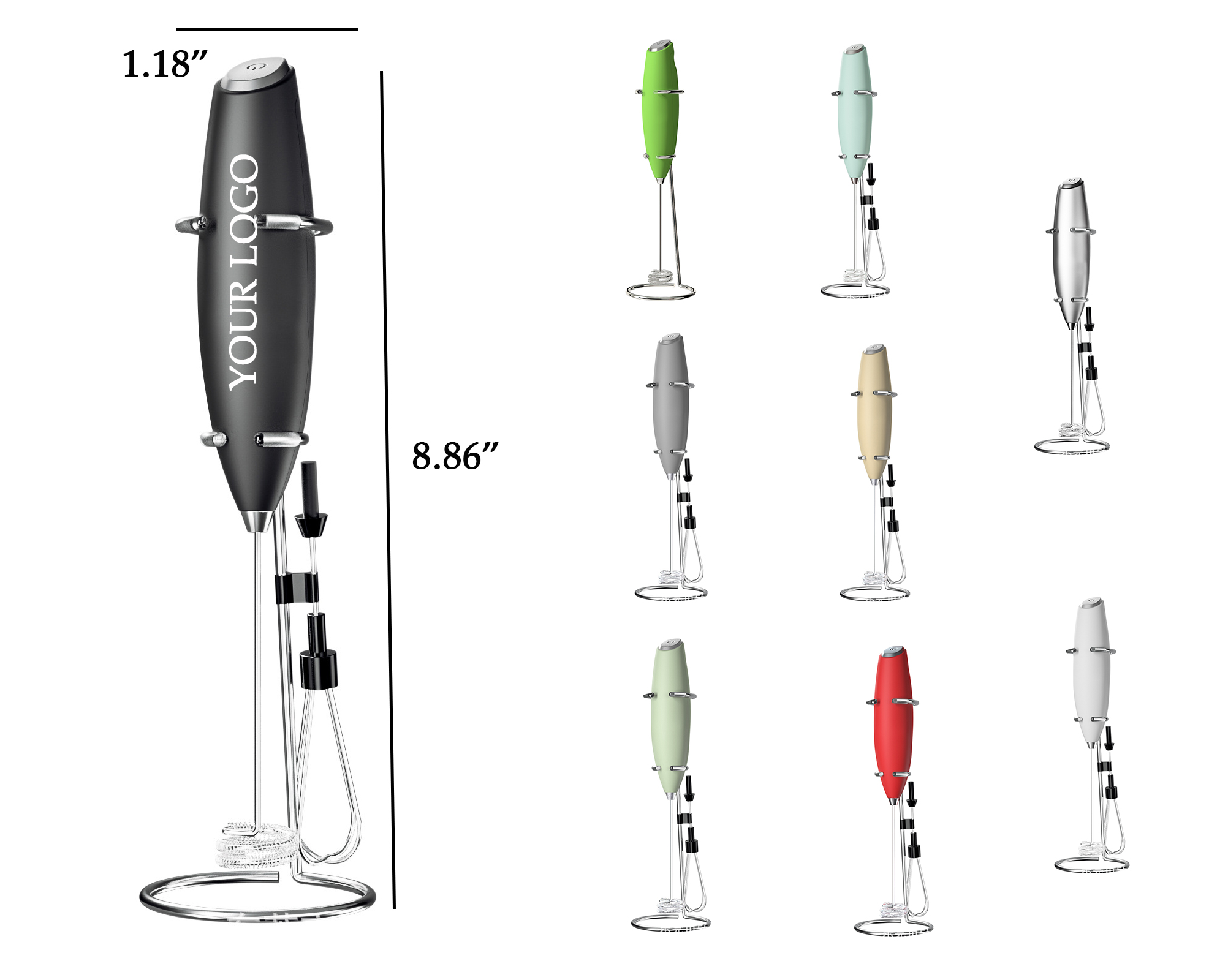 Powerful Milk Frother Handheld Foam Maker 2