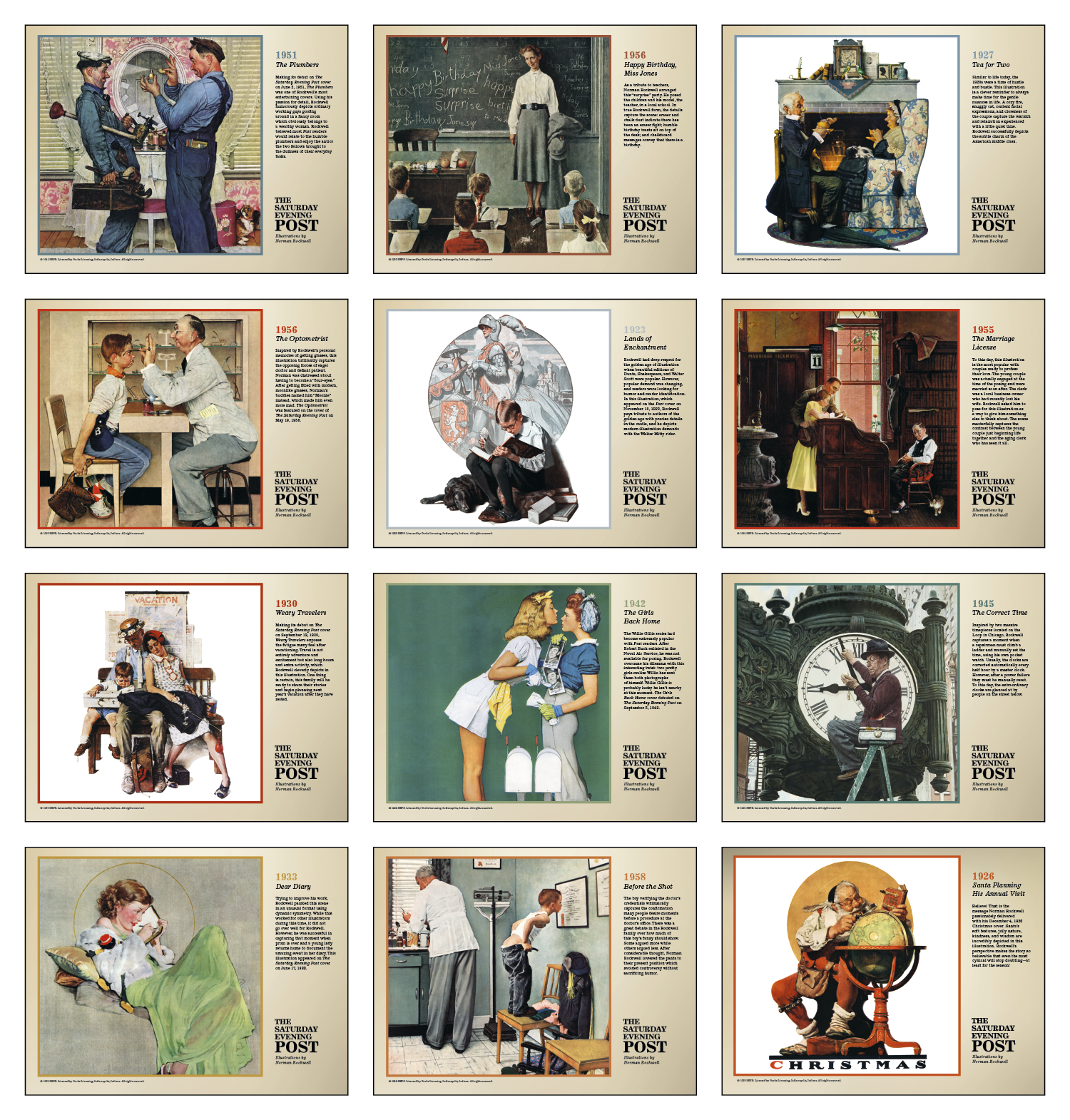 Triumph® Calendars The Saturday Evening Post Deluxe Pocket Calendar 11