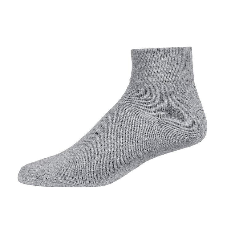 Adult Quarter Sports Socks - Gray Size 9-11 2