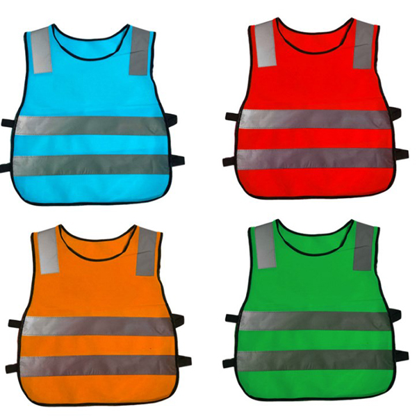 High Quality Customized Logo Kids Reflective Safety Vest 4