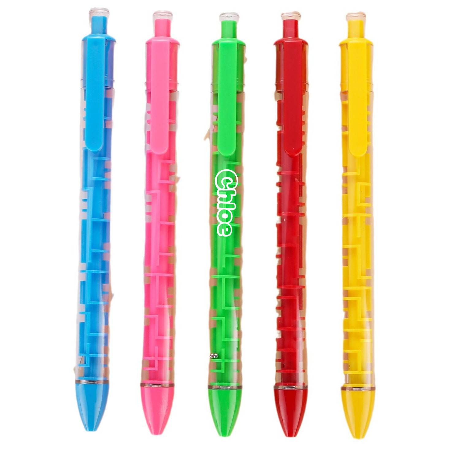 Plastic Retractable Maze Ballpoint Pen 2