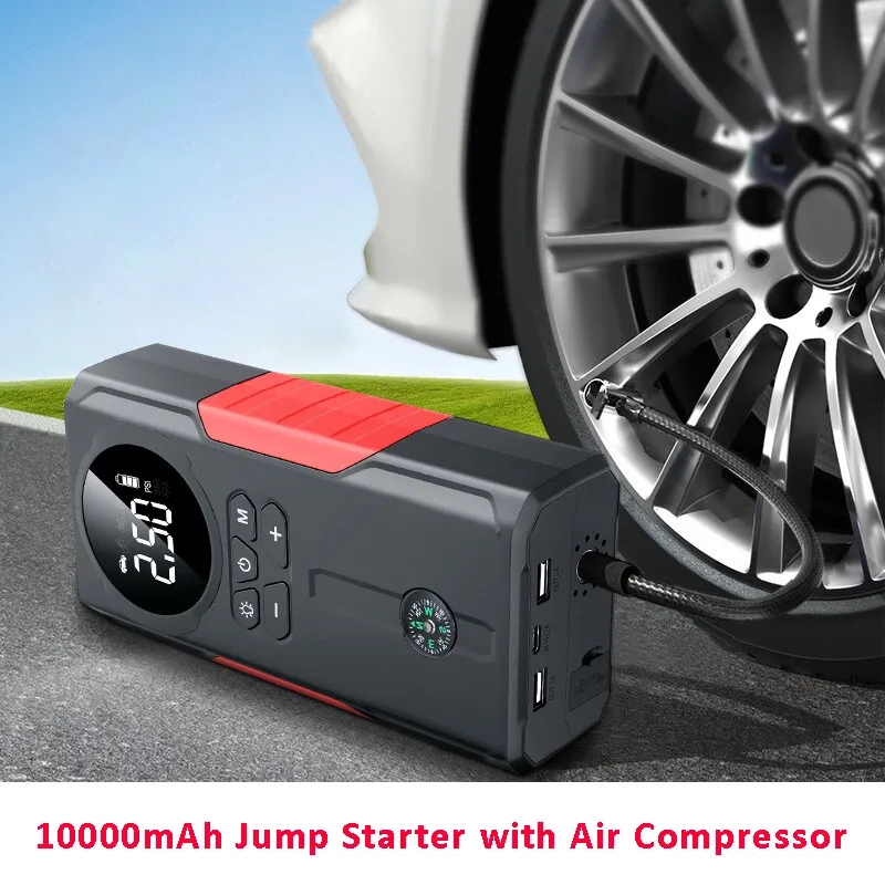 High Power Jump Starter with Air Compressor & Compass 3