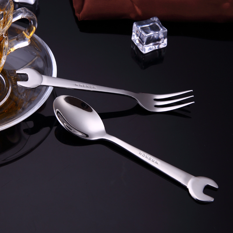 Stainless Steel Spanner Spoon/ Fork 4