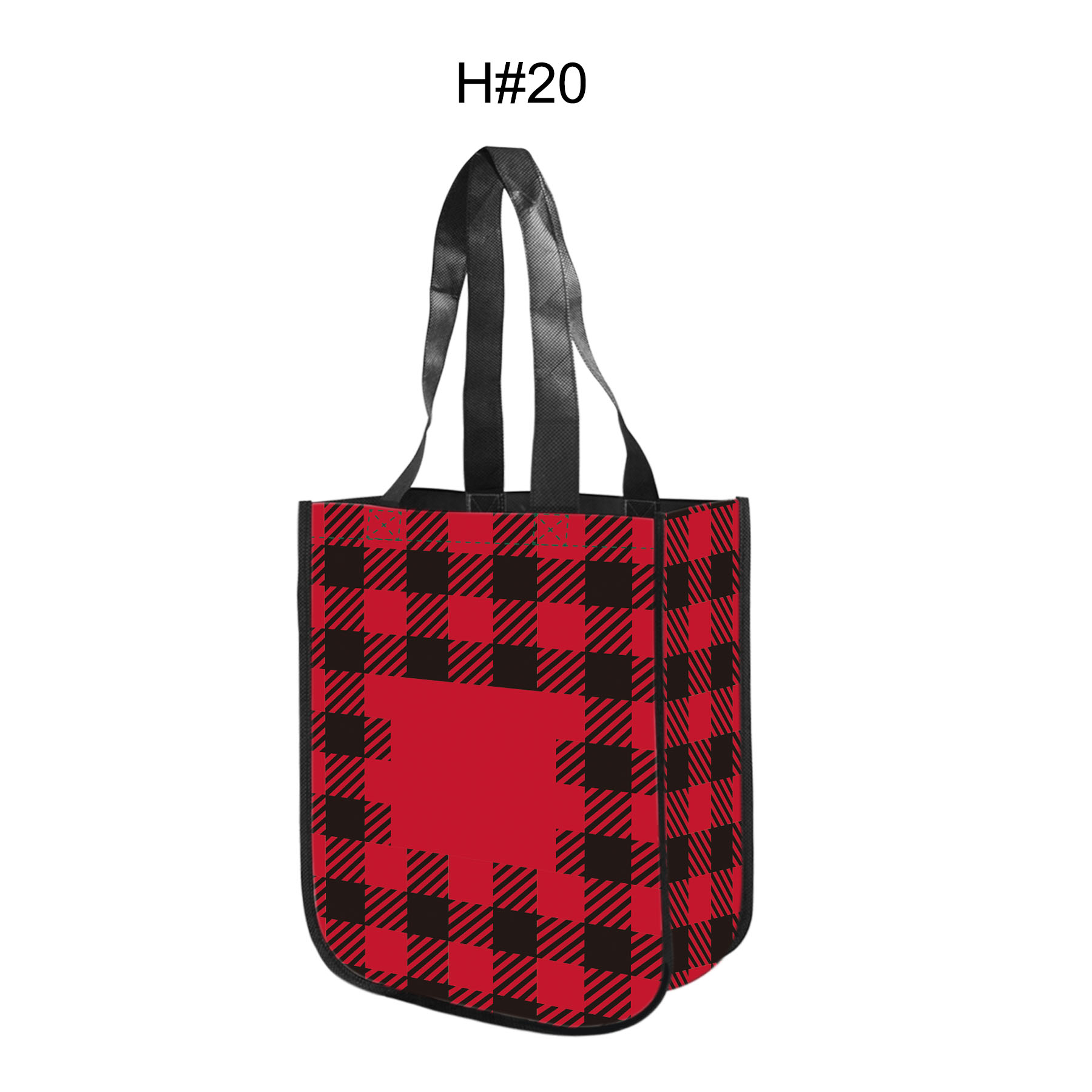 Free Shipping Christmas Design Gusset Laminated Tote Bag 22