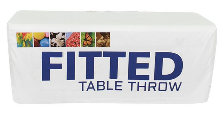 Fitted 8' Dye Sub Printed Table Throw