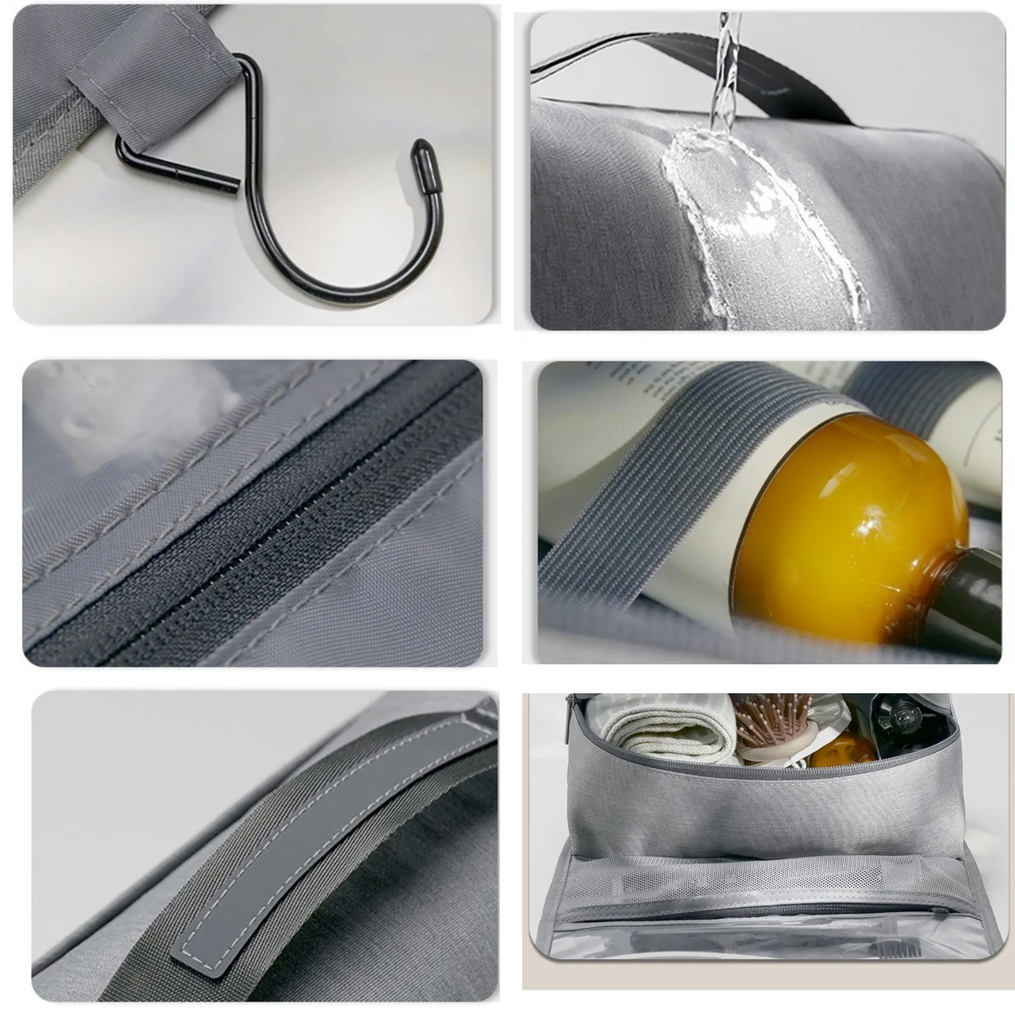 Hanging toiletry bag travel essentials 6