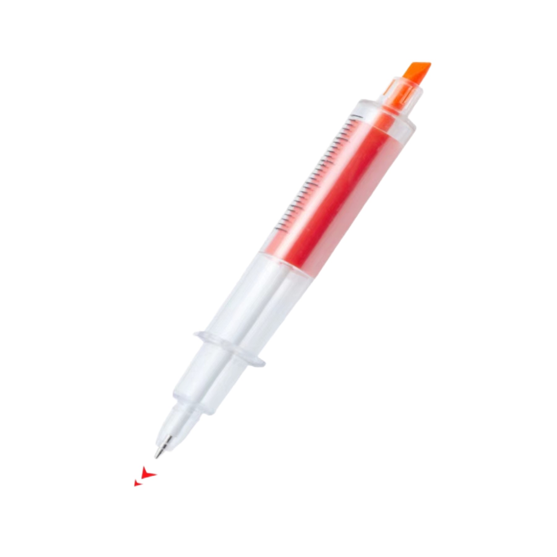 Syringe Dual-tips Highlighter Ballpoint Pen (direct import) 2
