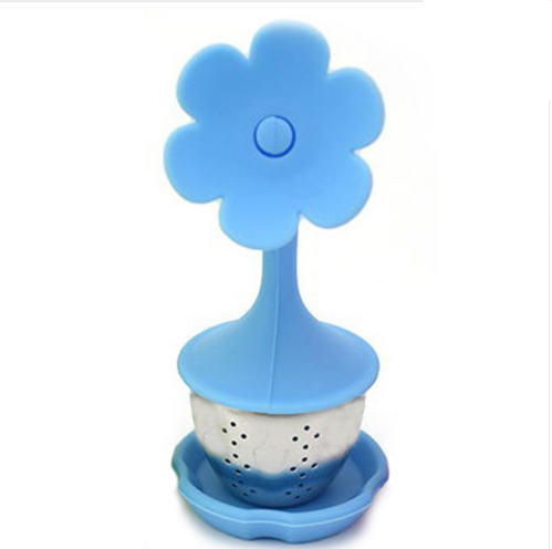 Flower shape silicone Tea Strainer 8