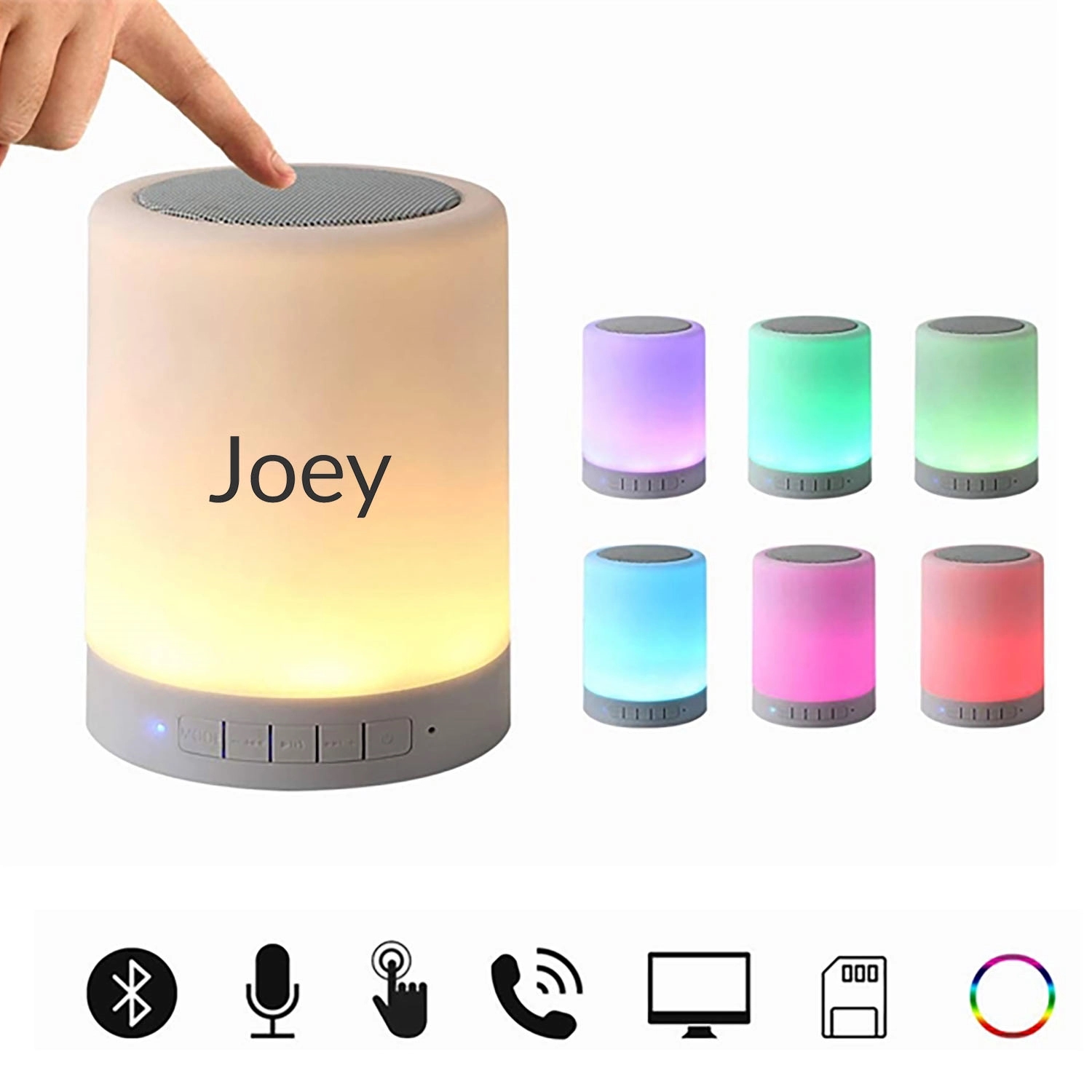 Elecstars Touch Bedside Lamp with Bluetooth Speaker 2