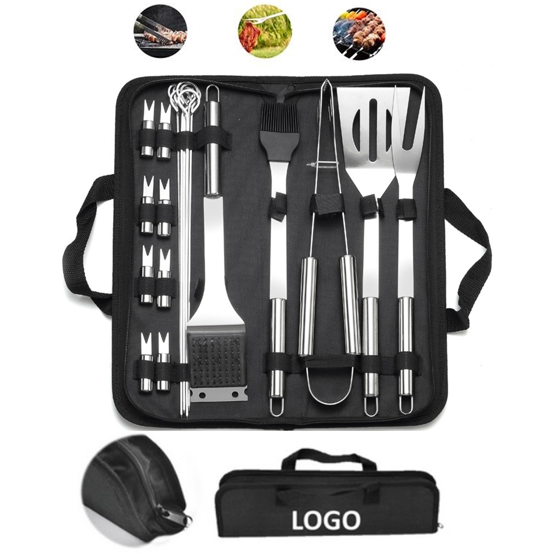 20Pcs Grilling Accessories BBQ Tools Set 1