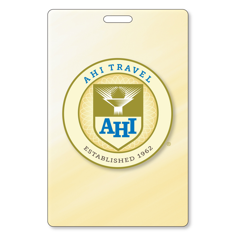 Luggage Tag with Clear Adhesive Pocket 3