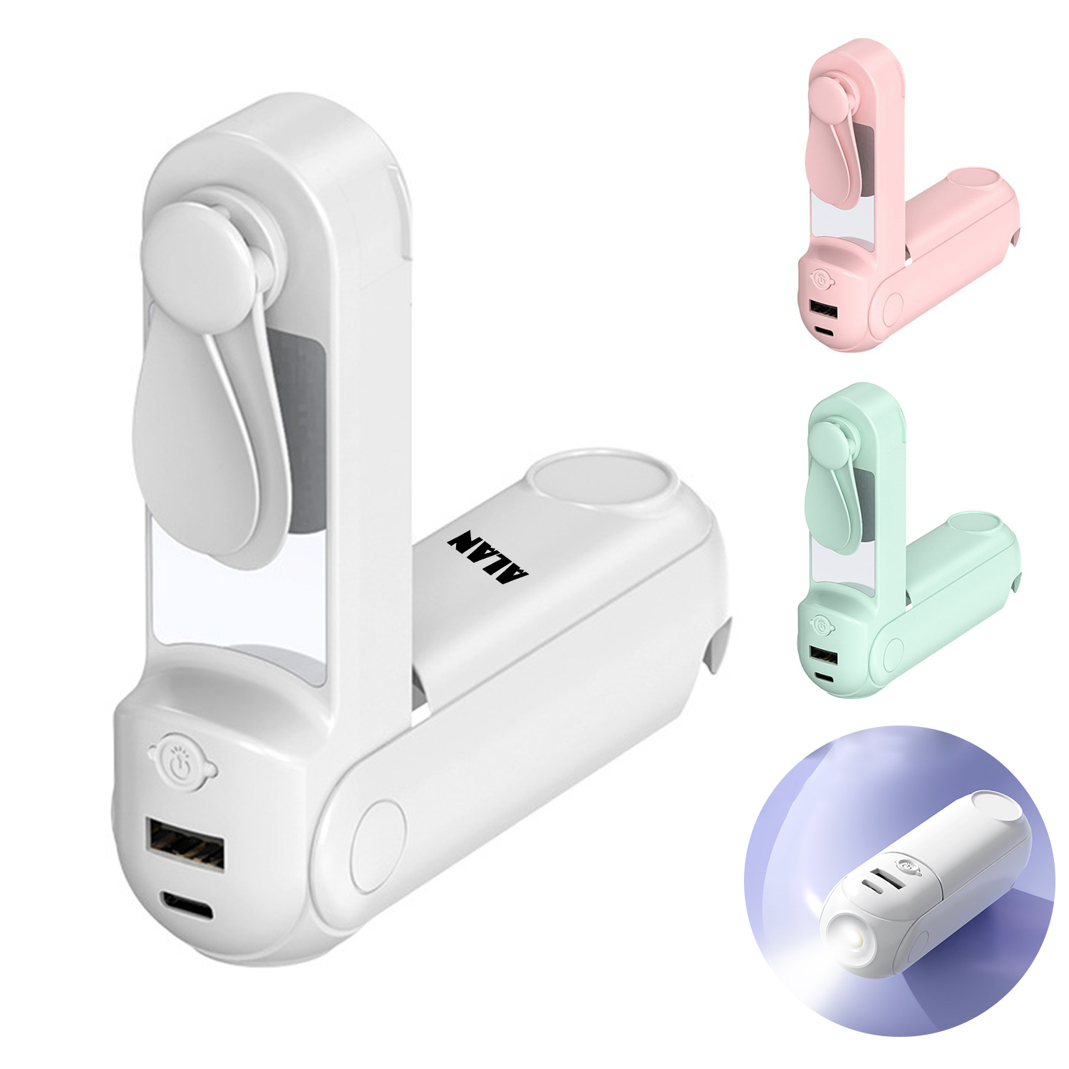POWER BANK W/ FAN & FLASHLIGHT 5