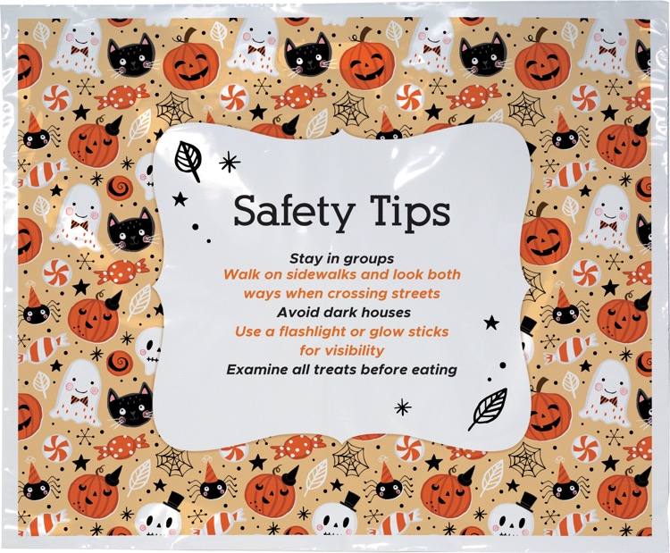 Halloween Scatter Design 3 Plastic Bag (18" x 15") 1