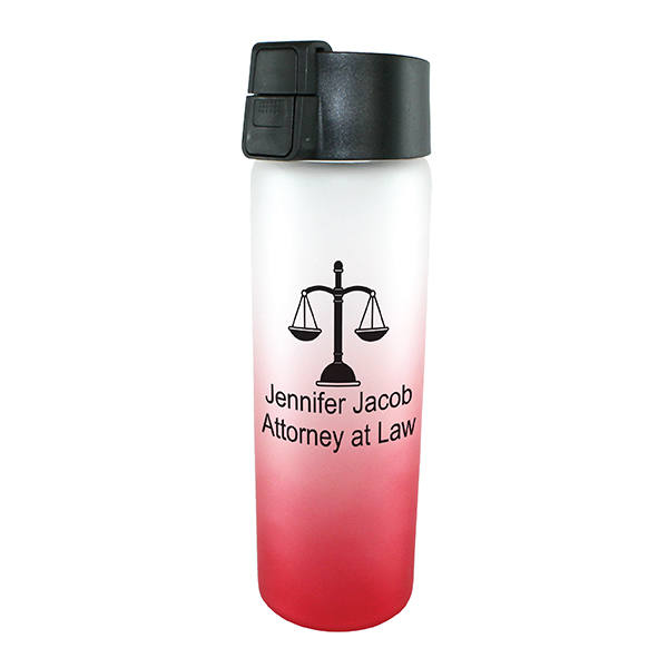 Halcyon® 20 oz. Frosted Glass Bottle with Flip Top Lid 12