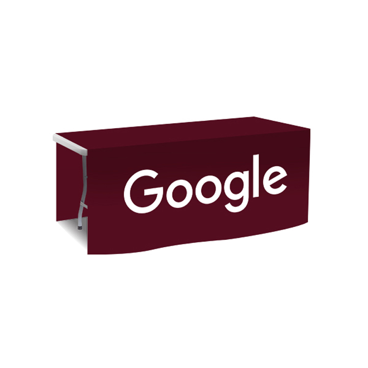 72 in. x 88 in. PolyKnit Table Drop (One Color Logo) 13