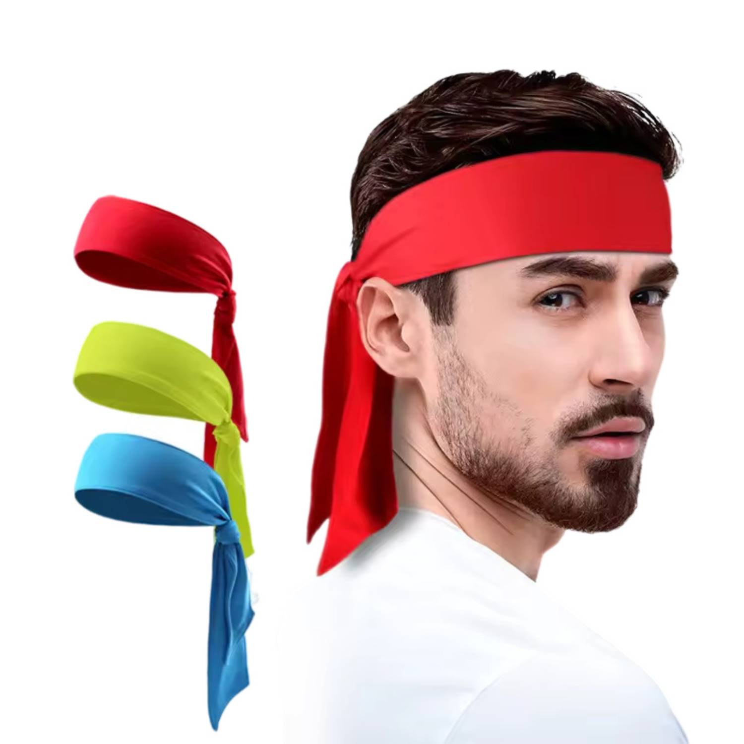 Athletic Tie-Up Non-Slip Headband 8