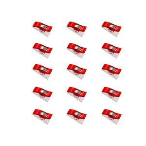 15 Pieces Versatile Plastic Clips In Metal Box For Document Organization 21