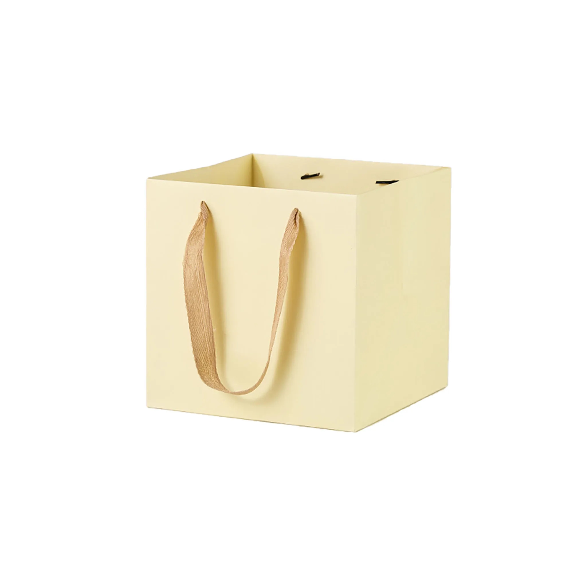Square Kraft Paper Euro Tote Shopping Bag 6
