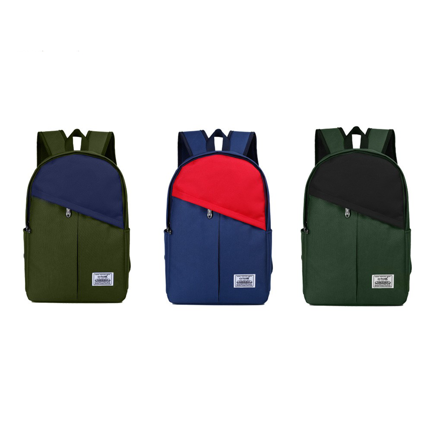 Nylon Double Shoulder Leisure Student Backpack 6