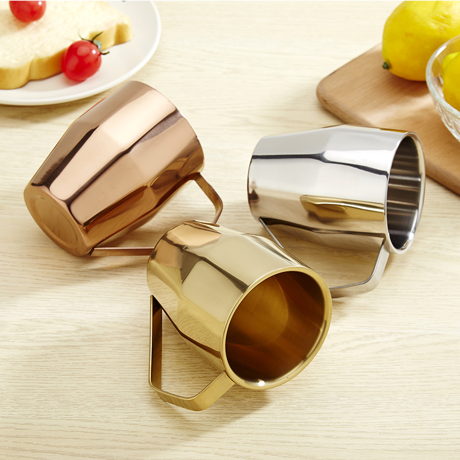 Stainless Steel Double Wall Coffee Cup Insulated Beer Mug 3