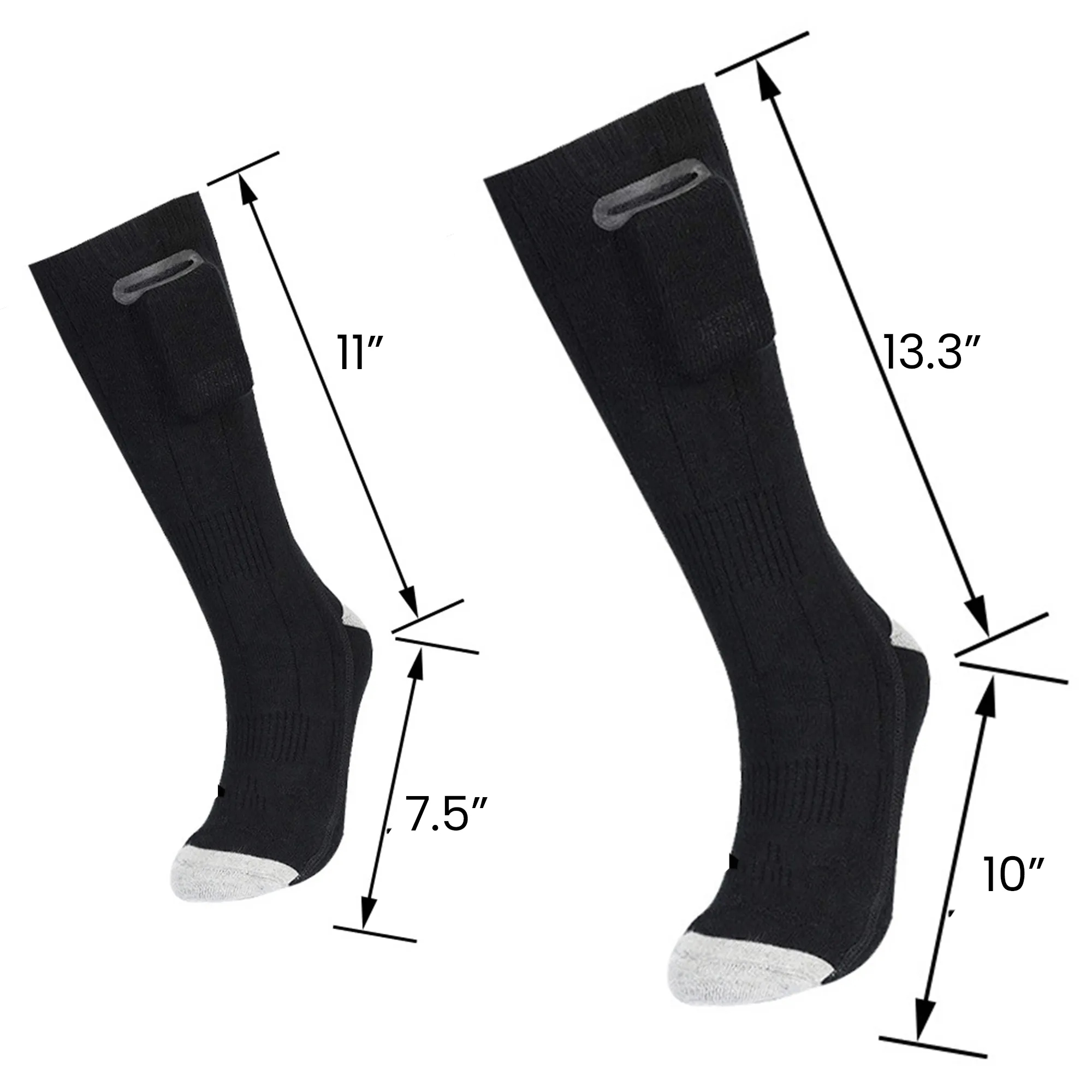 Long Thick USB Charging Heating Socks 2