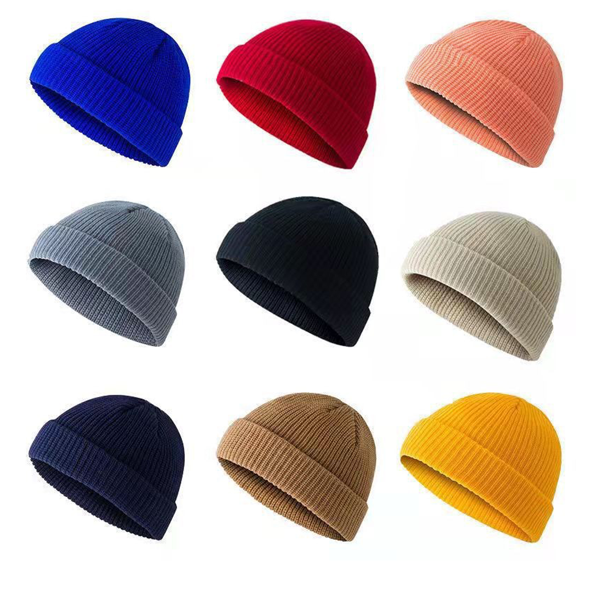 MOQ50 Winter Warm Melon Knit Hat 3