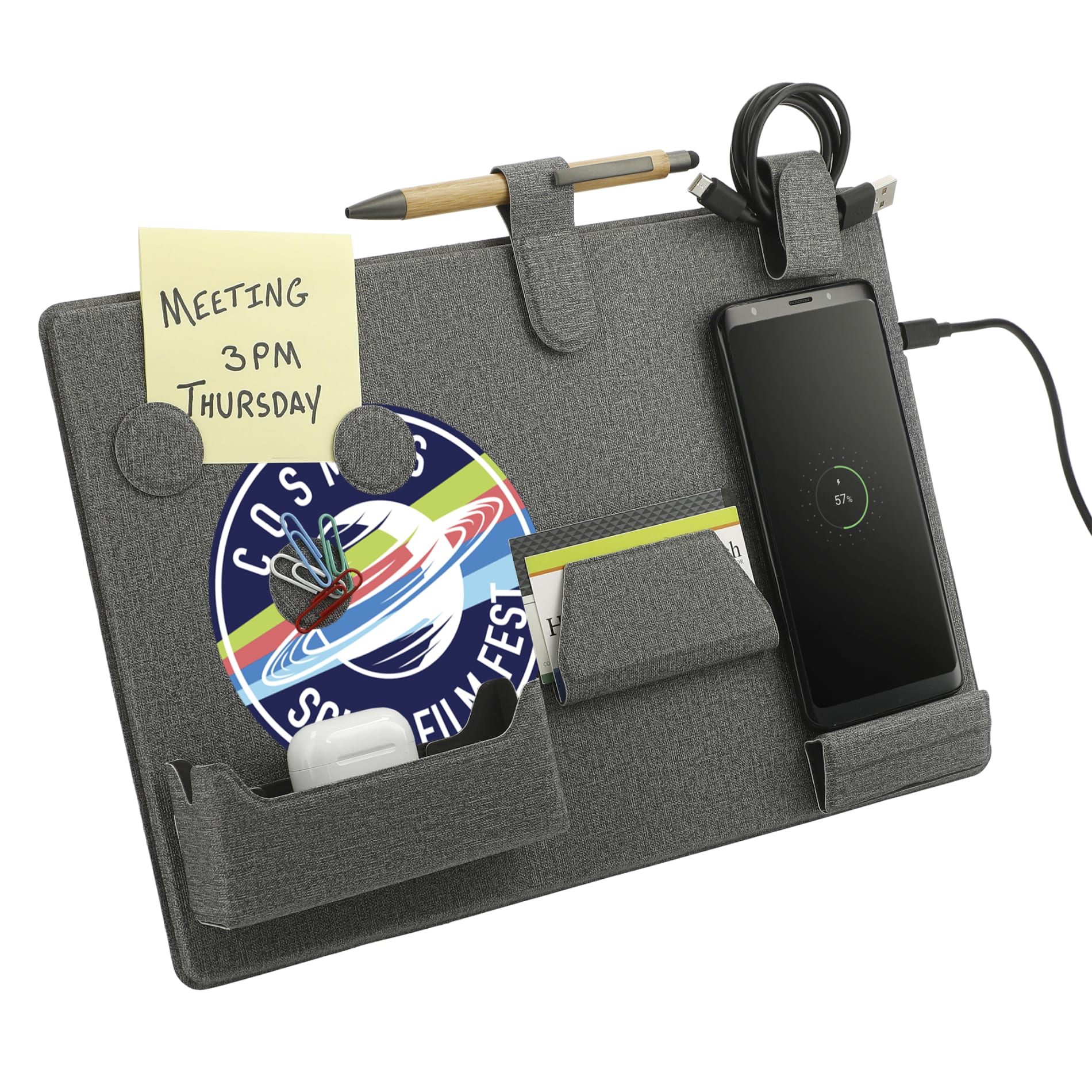 MagClick™ Fast Wireless Charging Desk Organizer 46
