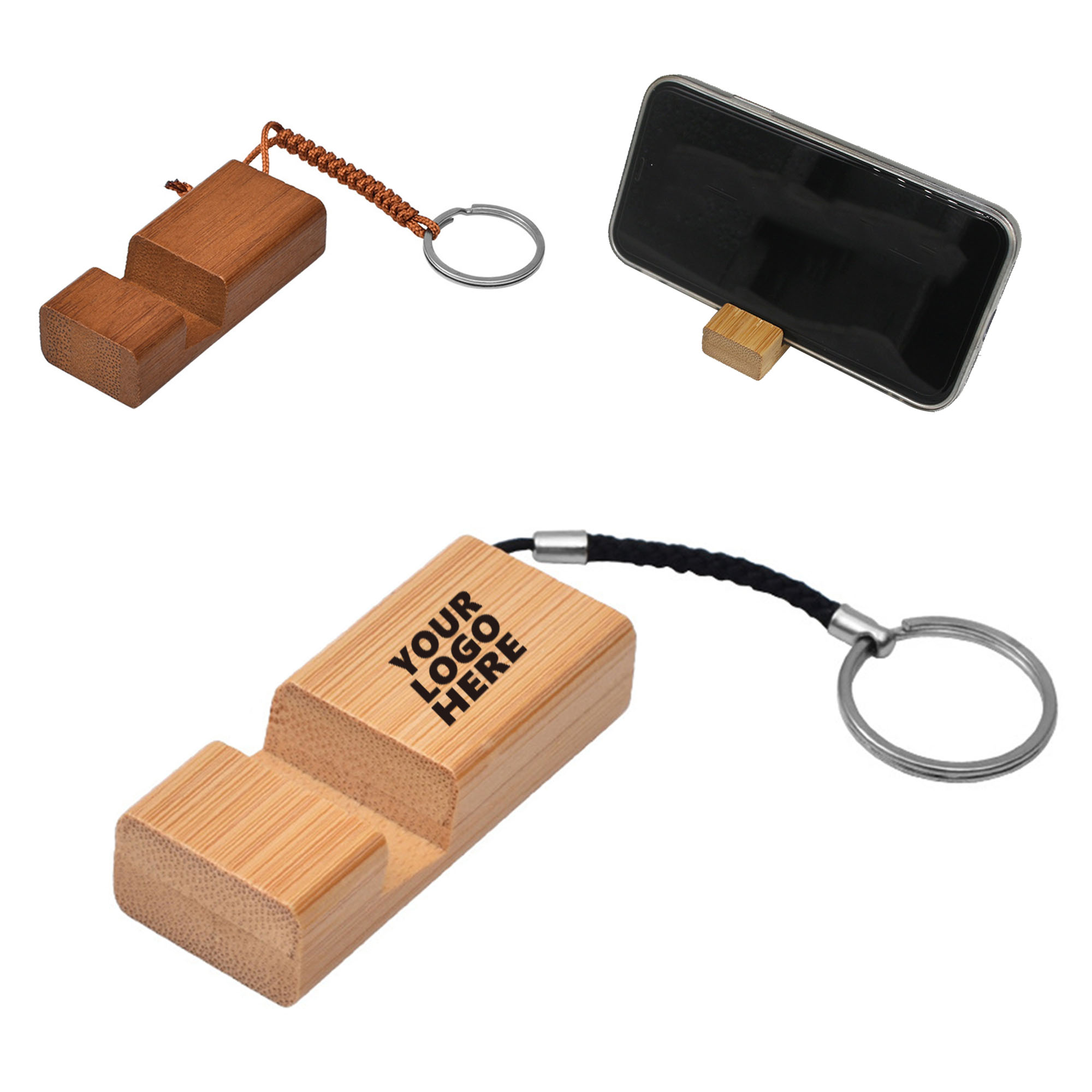 MOQ30 Unique Cell Phone Holder Keychain Business Gifts 2