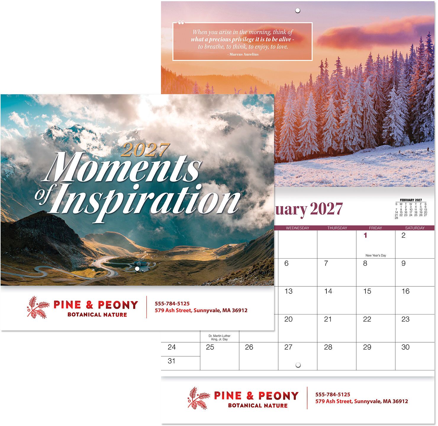 MOMENTS OF INSPIRATION STAPLED WALL CALENDAR