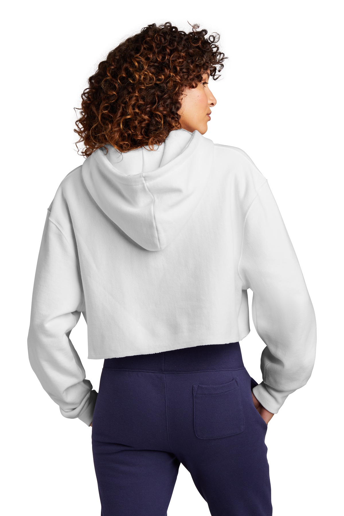 Champion Women's Reverse Weave Cropped Cut-Off Hooded Sweatshirt RW01W 21