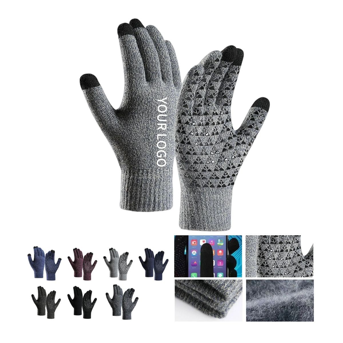 Acrylic Touch Screen Gloves Customizable with Logo for Winter 3