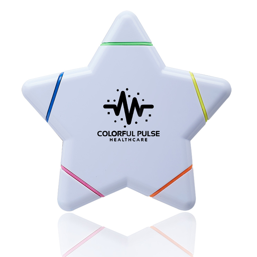 Star Shaped 5 Color Highlighter 2