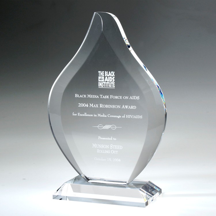 11" Flame Crystal Award 1