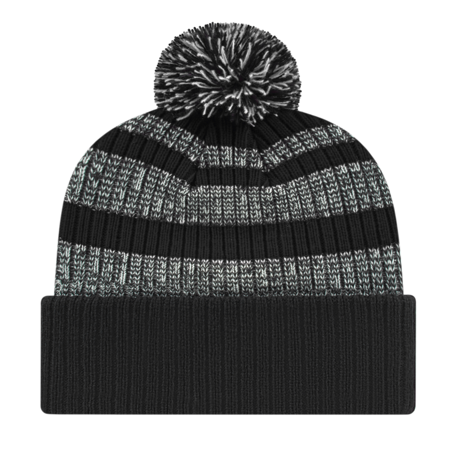 Heavy Ribbed Knit Cap with Cuff