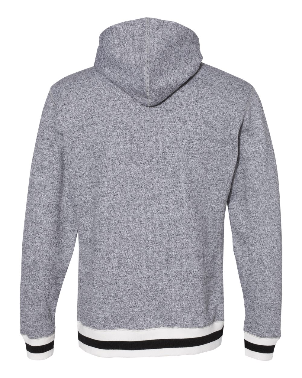 Unisex Peppered Fleece Lapover Hooded Sweatshirt - 8701 13
