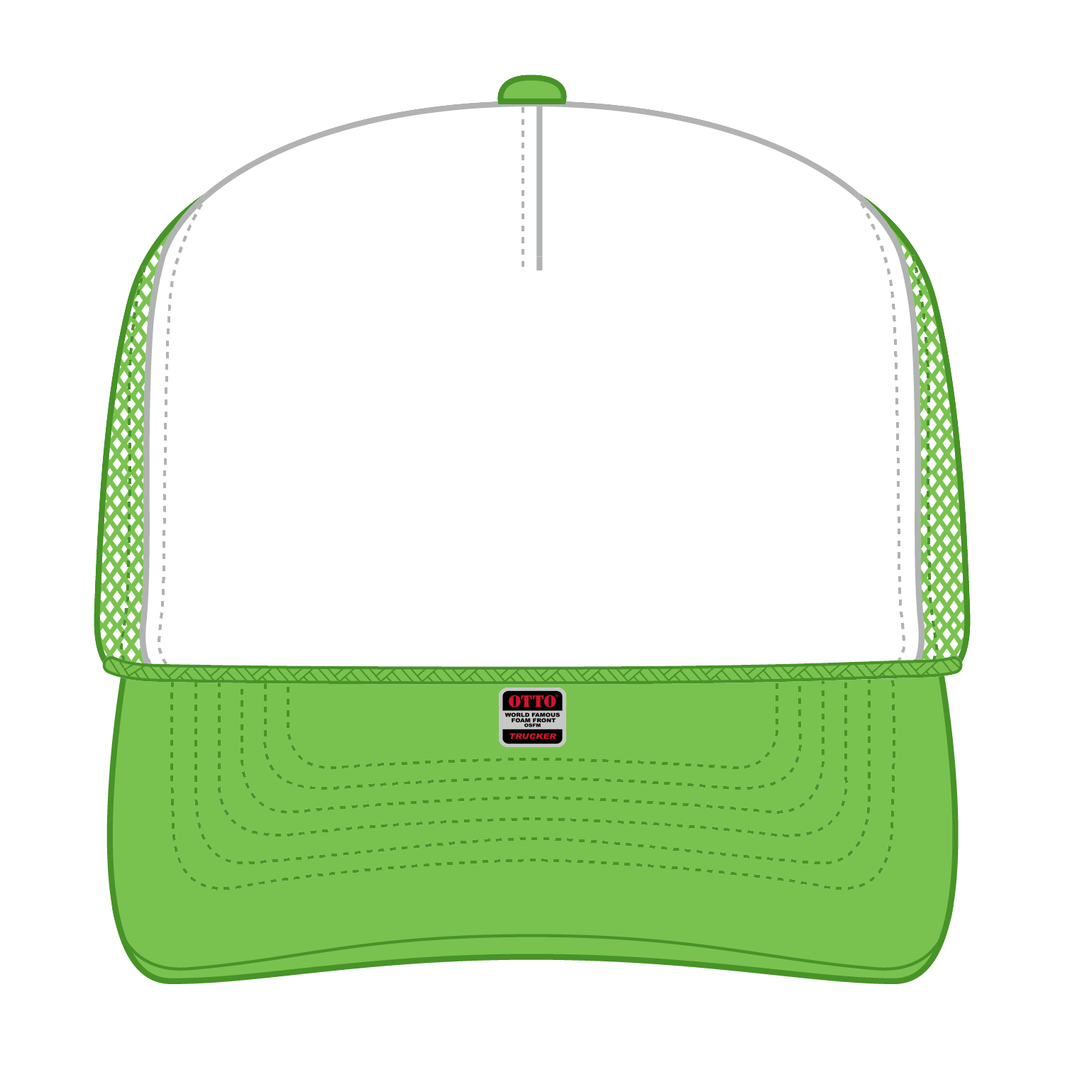 OTTO CAP® 5 Panel High Crown Mesh Back Trucker Hat 275