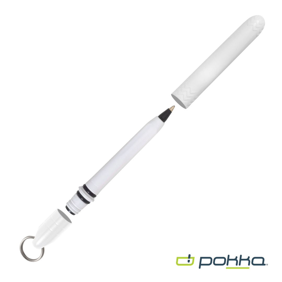 Pokka® Pocket Pen w/Dock & Gold Keyring 36