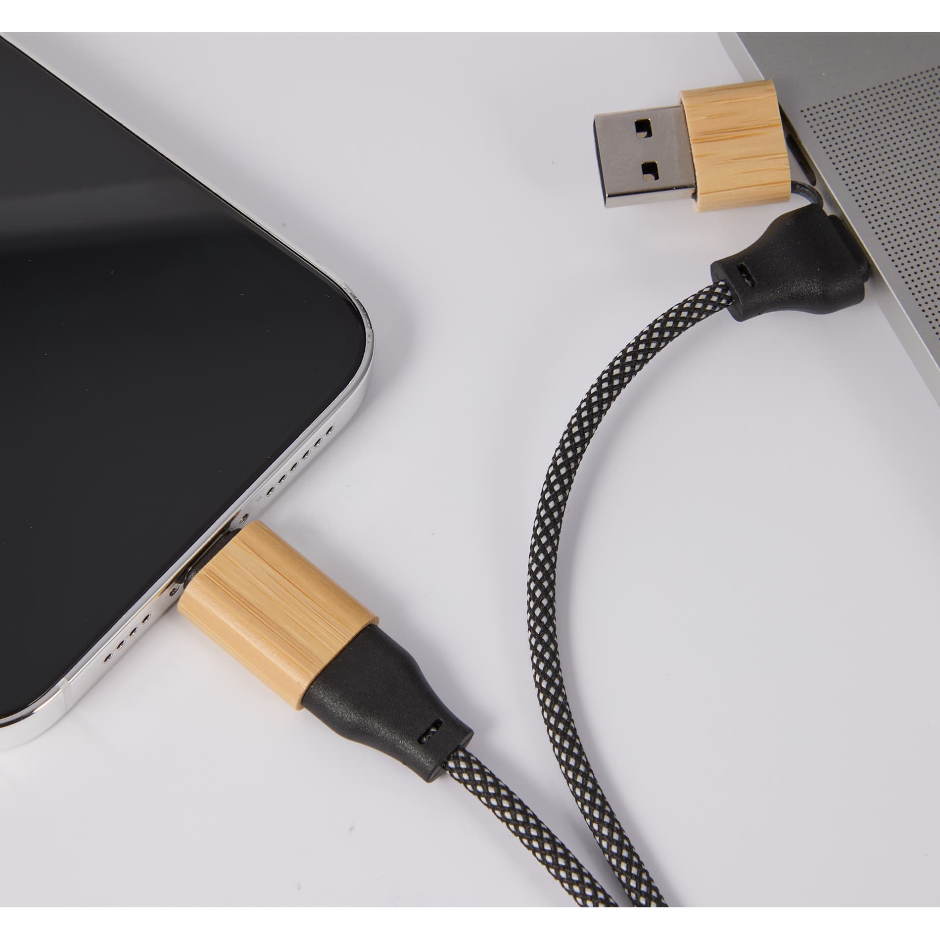 FSC® 100% Bamboo 5-in-1 100W Laptop Charging Cable 22