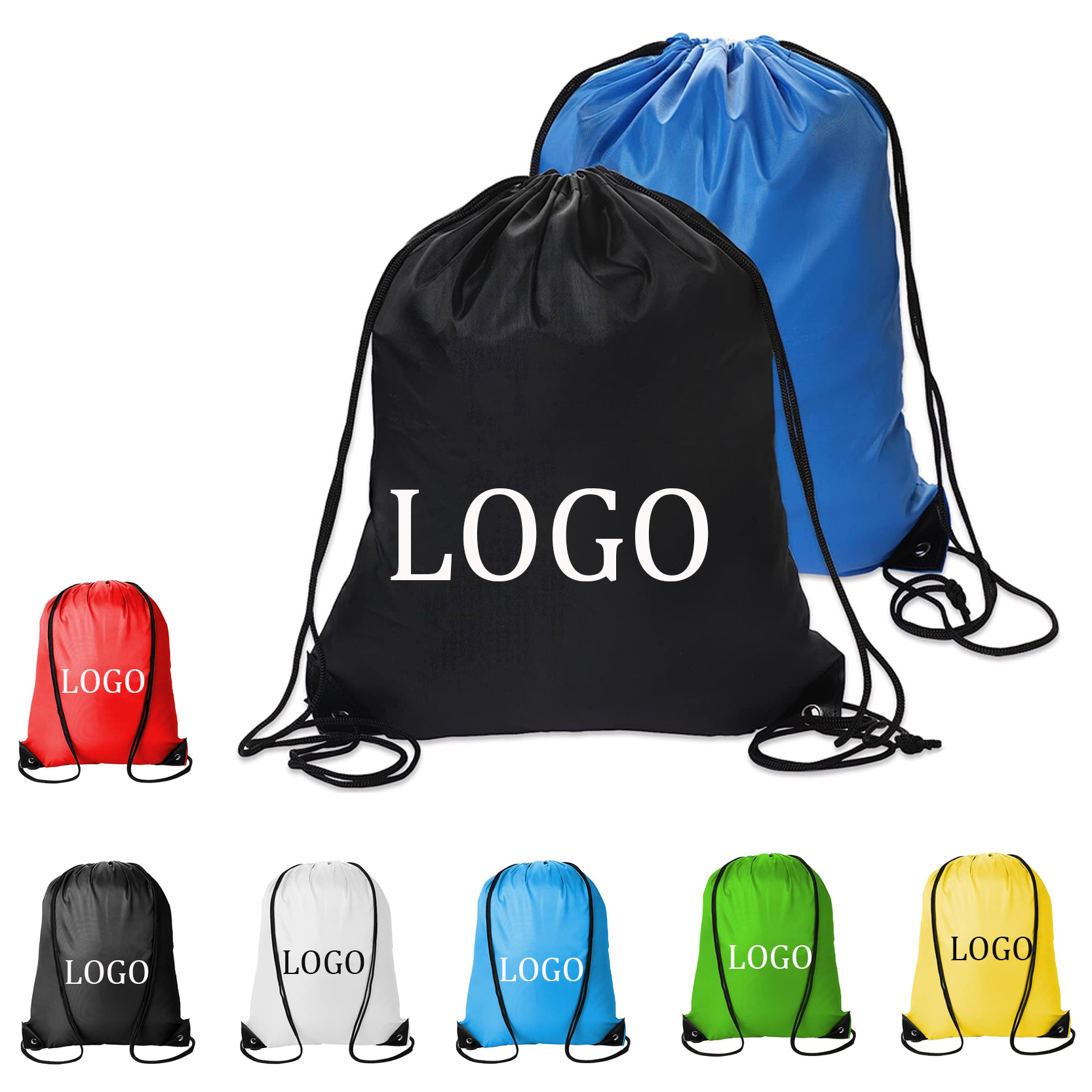 Customizable Polyester Drawstring Backpack 2