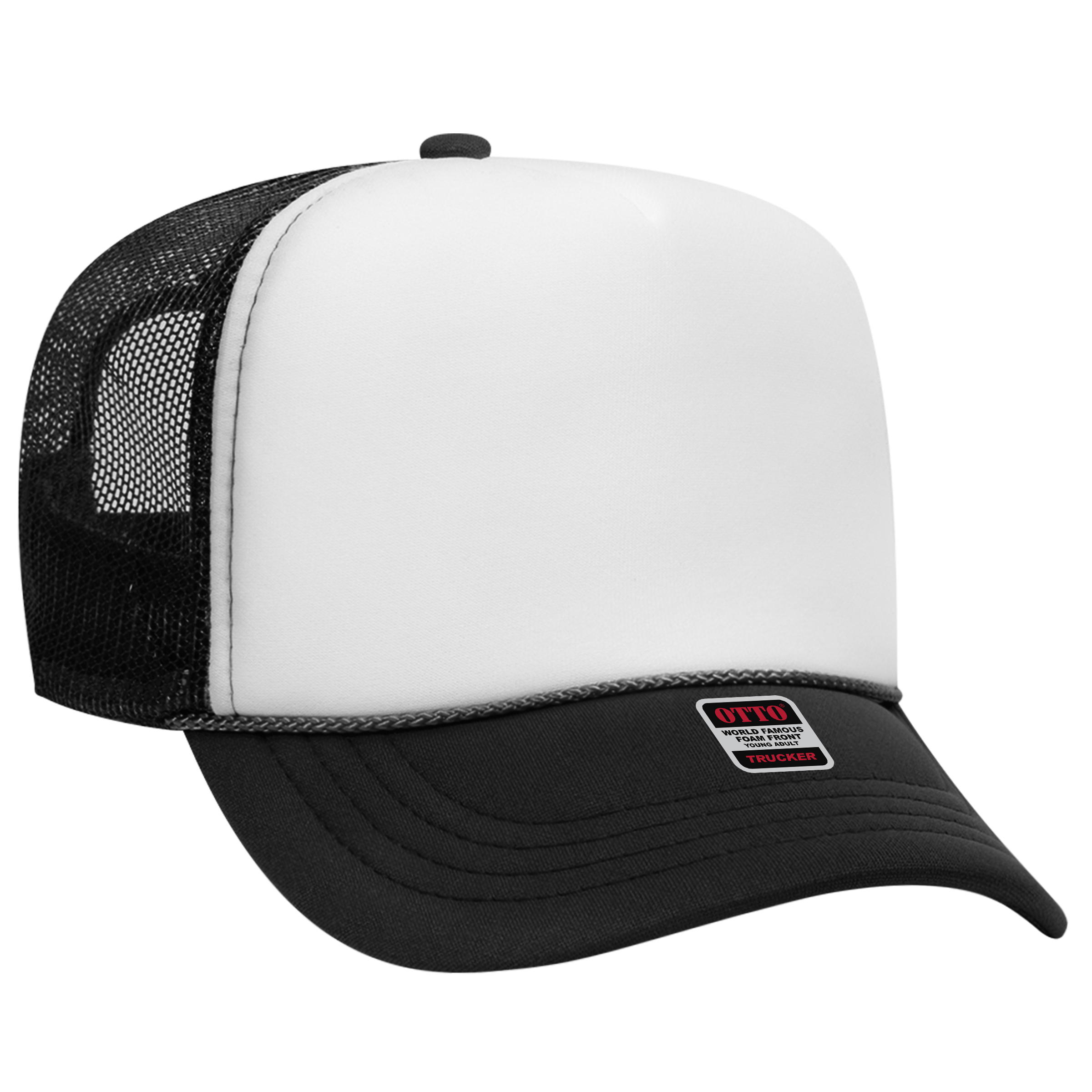 OTTO CAP® 5 Panel High Crown Mesh Back Trucker Hat 241