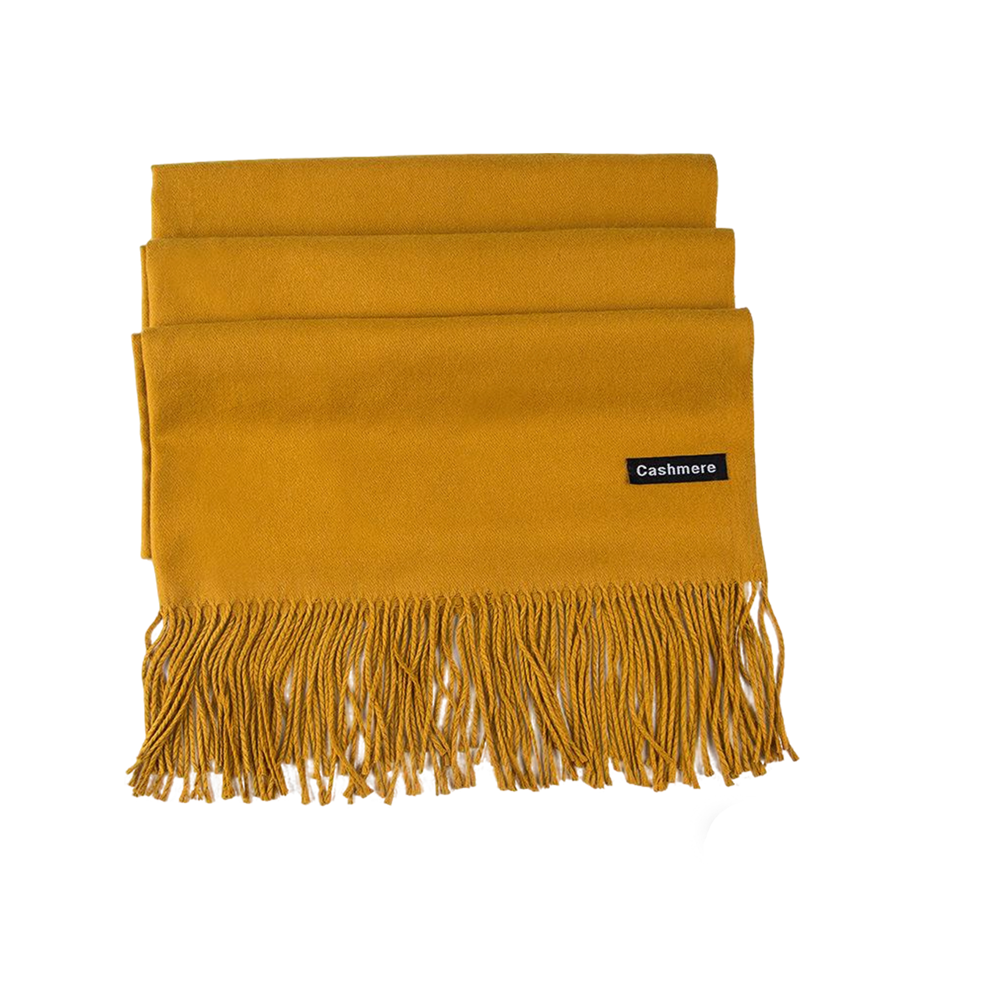 Soft Imitation Cashmere Woven Scarf With Fringe 71" By 28" 16