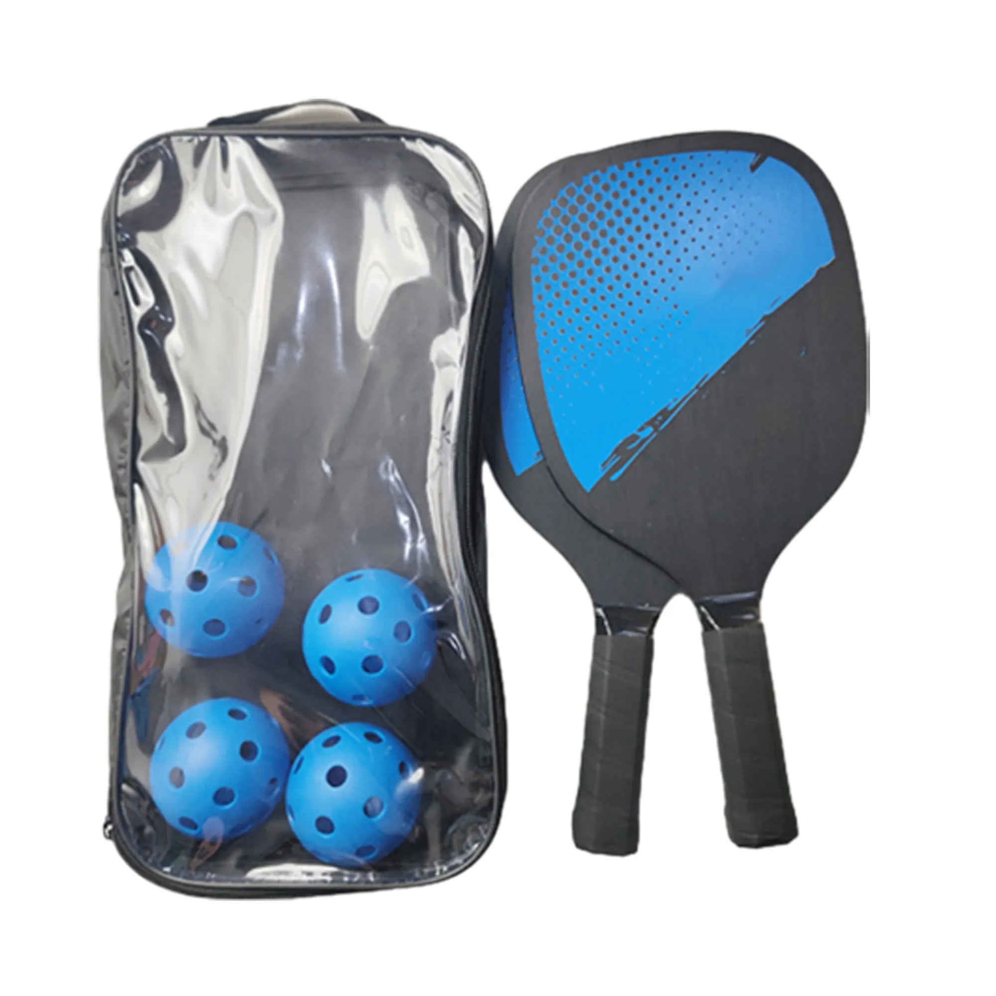 4 Pickleball Balls And 2 Rackets Set 4