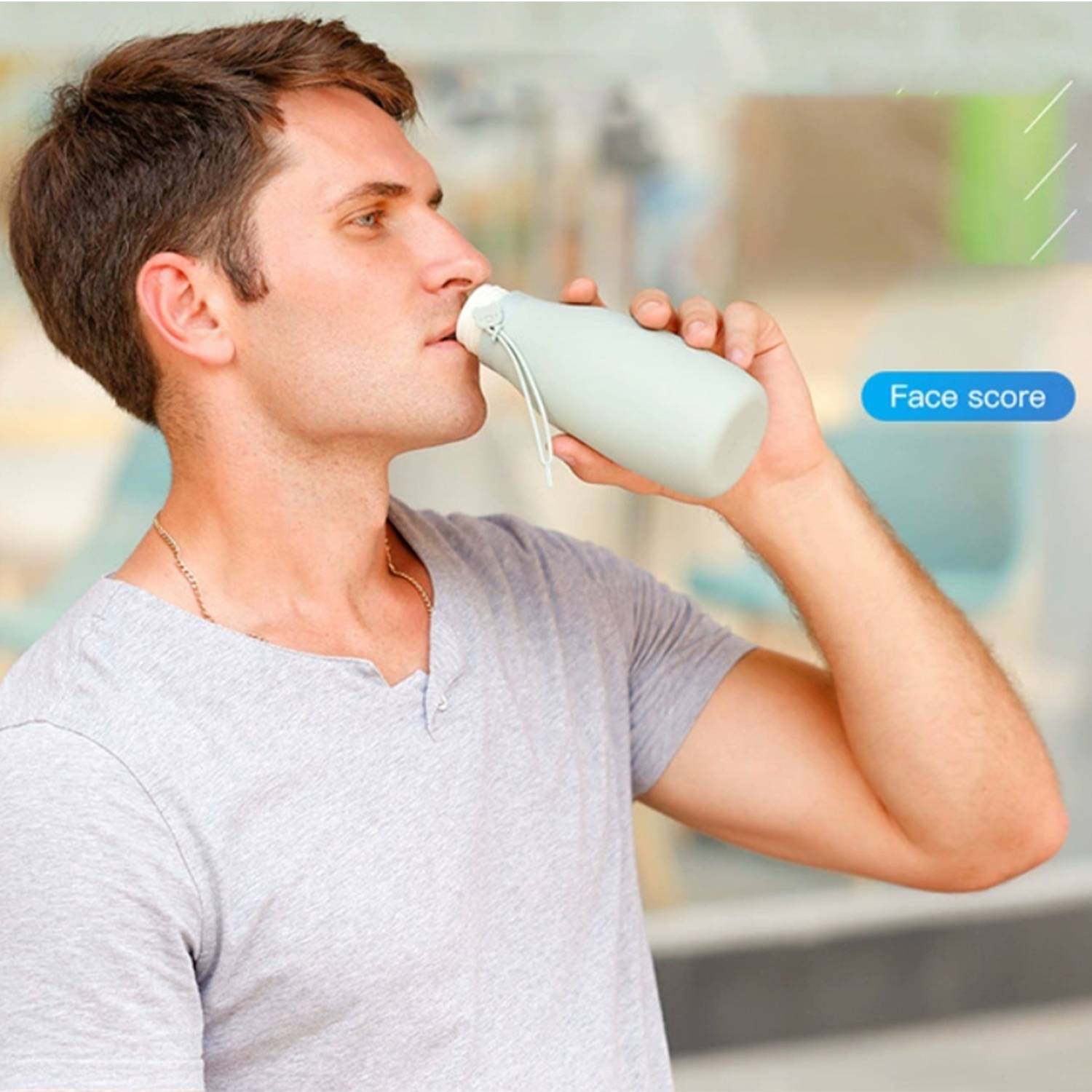 170z Foldable Water Bottle W/ Lid 7