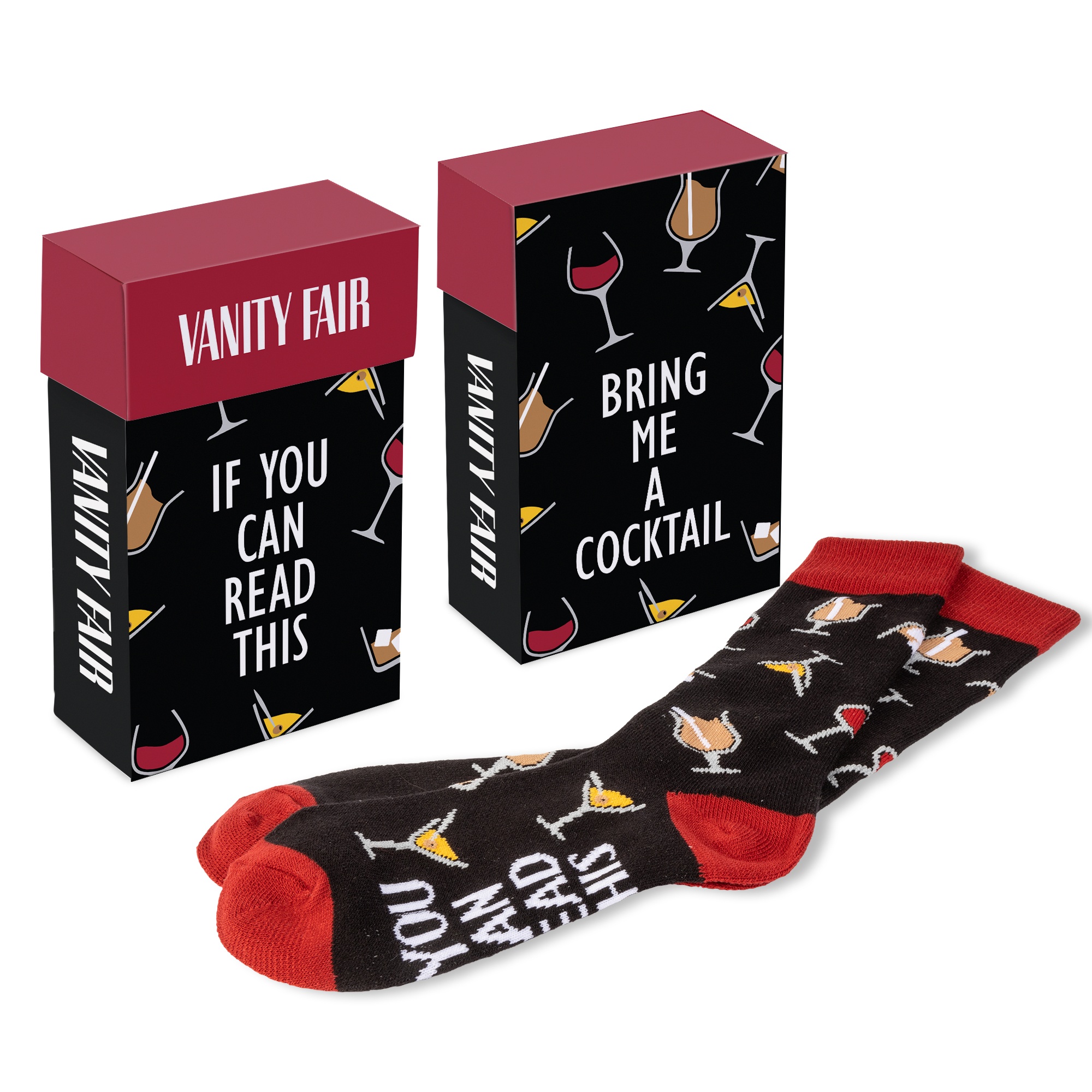 ACE Cocktail Themed Socks in Flip Top Box 4