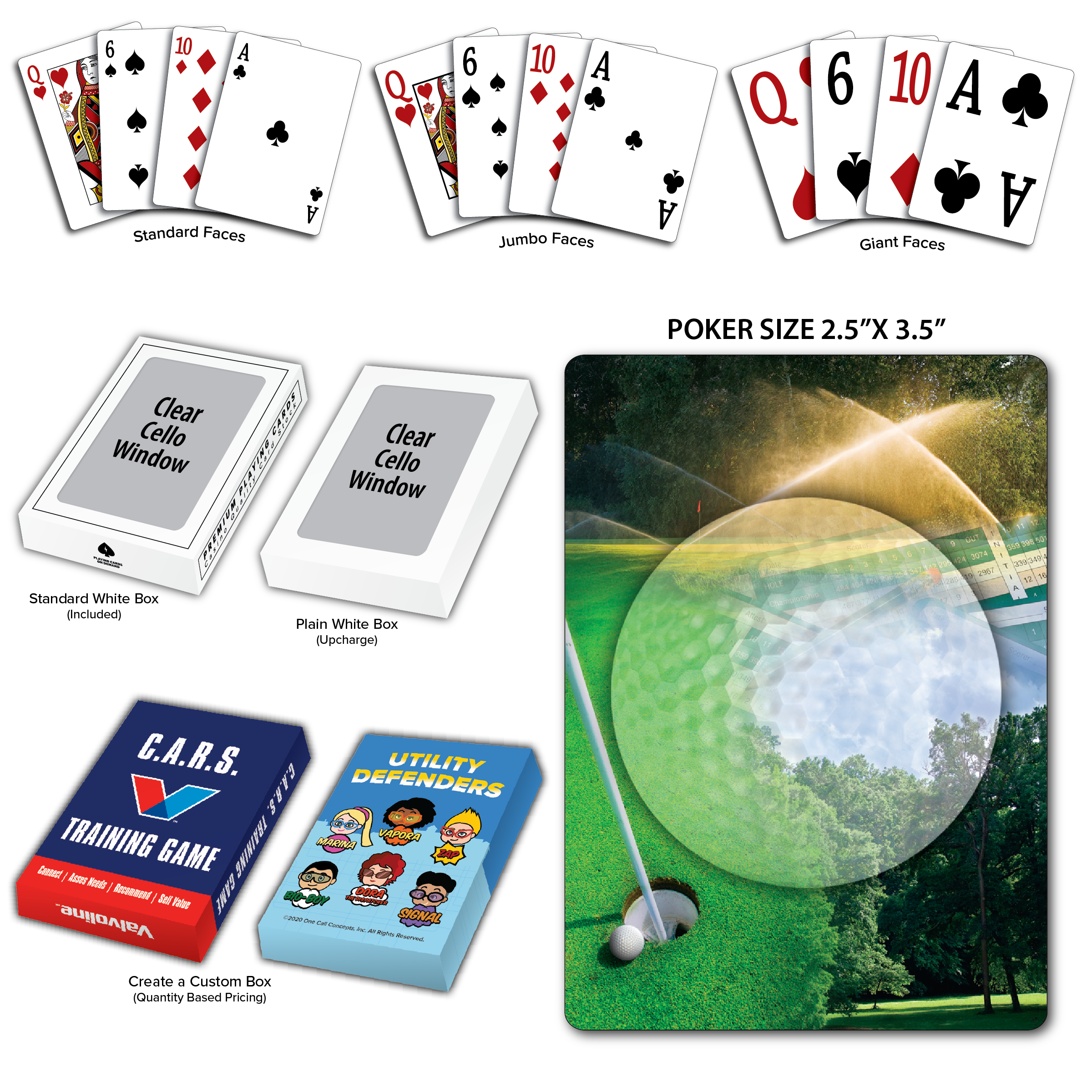 Golf Theme Poker Size Playing Cards 4