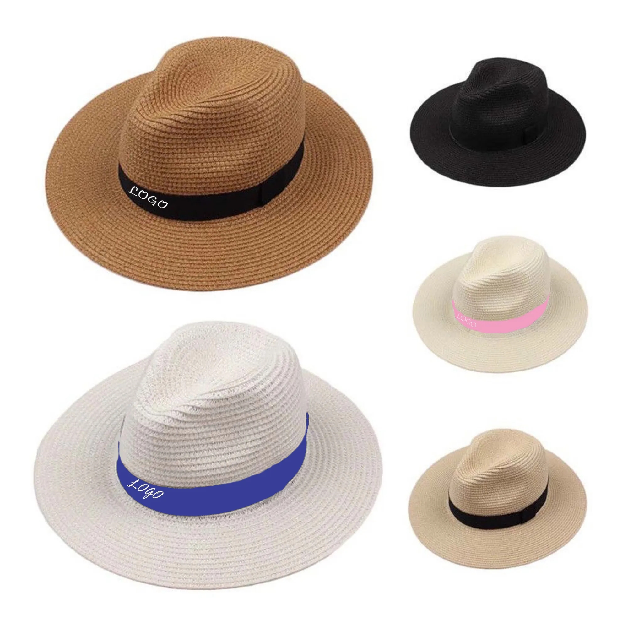 Brim Straw Panama Hat Beach Sun Hat 2