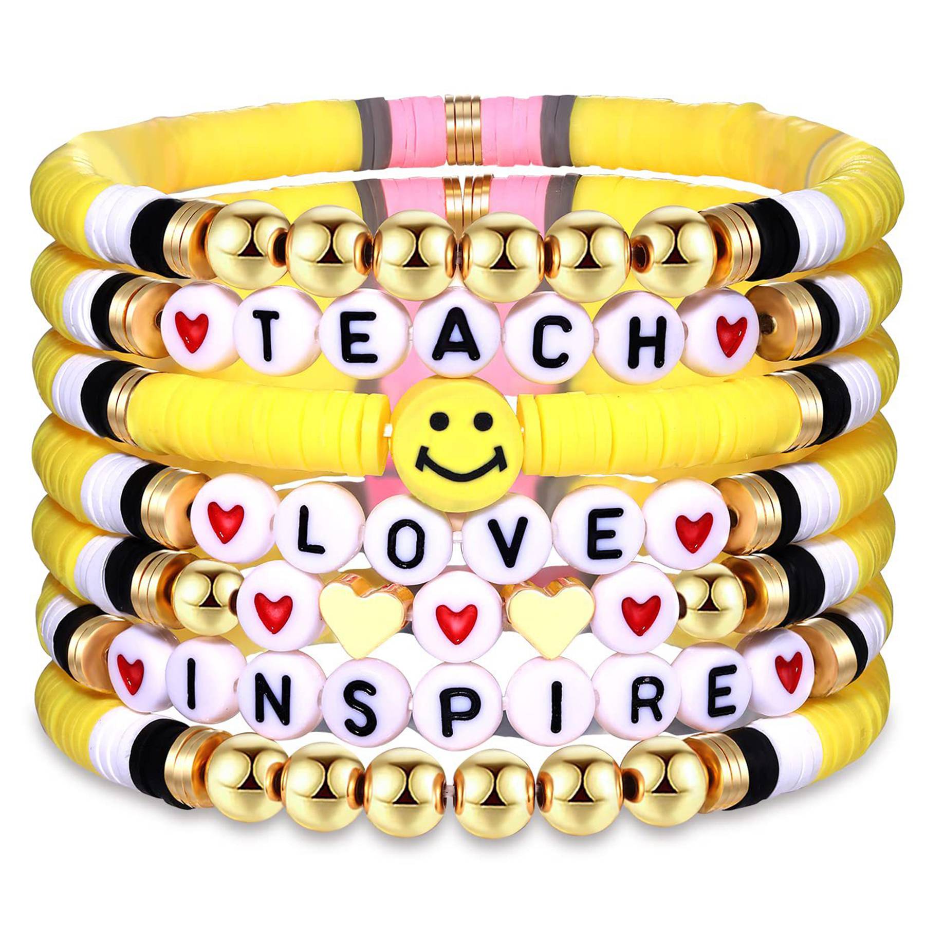 Plastic Colorful soft earthenware pendant bracelet 12