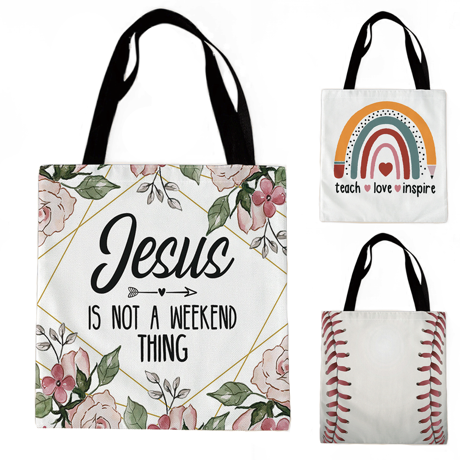 Customizable Canvas Tote Bag, custom tote bag with logo imprint 1