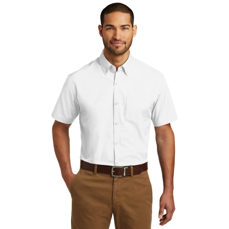 Port Authority Short Sleeve Carefree Poplin Shirt. 8
